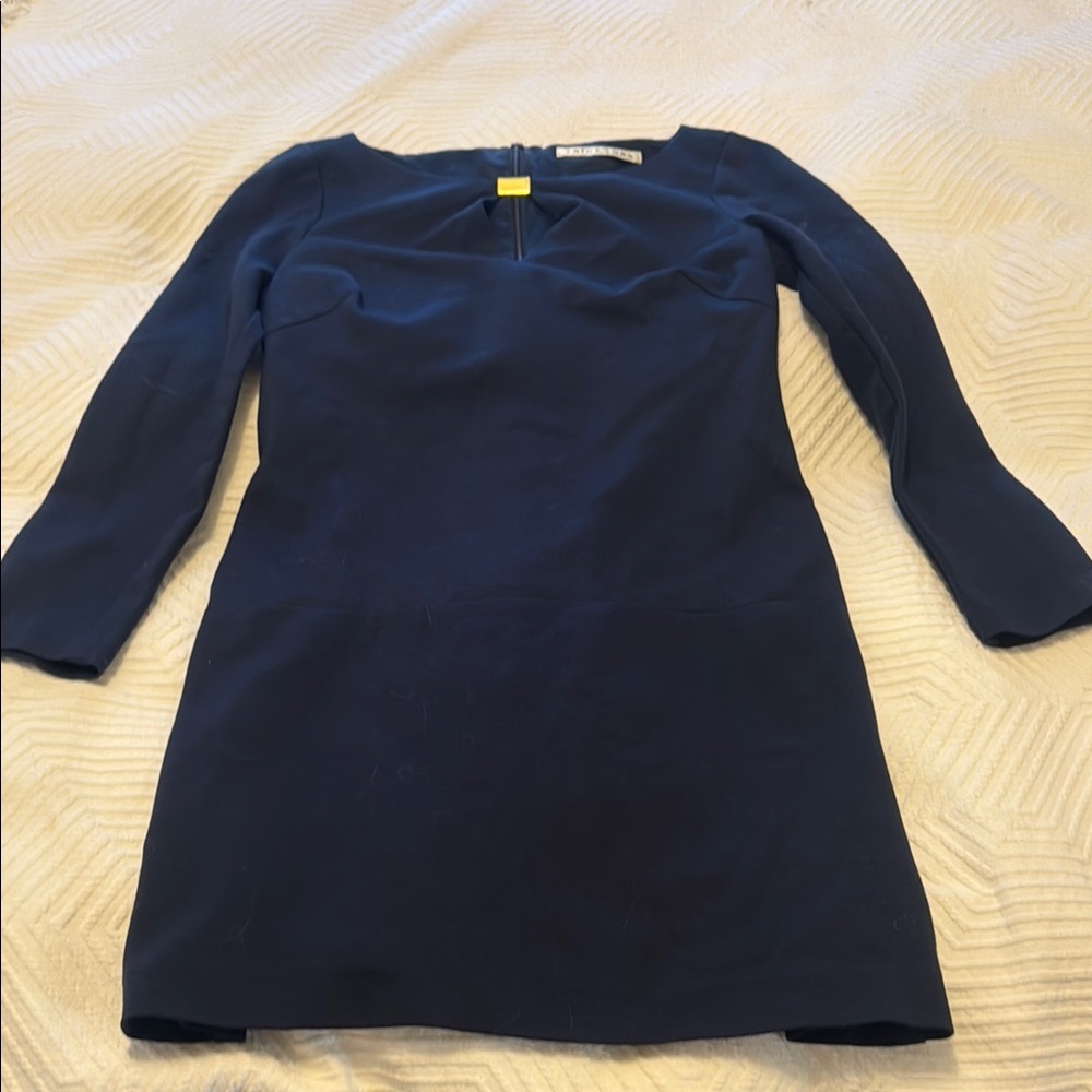 Trina Turk Navy Long Sleeve Dress